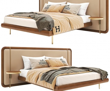 Modern Double Bed-ID:355271101