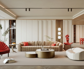 Modern A Living Room-ID:750837091