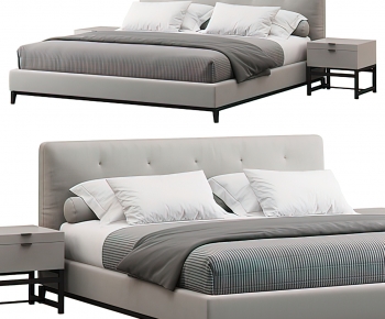 Modern Double Bed-ID:244083883