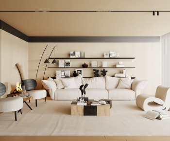 Wabi-sabi Style A Living Room-ID:998351101