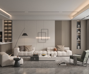 Modern A Living Room-ID:664439288