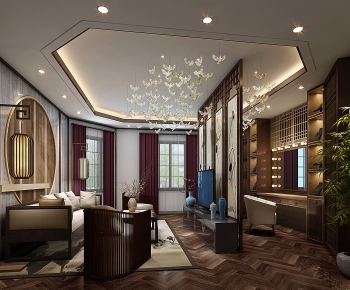 New Chinese Style Hotel Space-ID:347457891