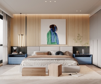 Wabi-sabi Style Bedroom-ID:778110036
