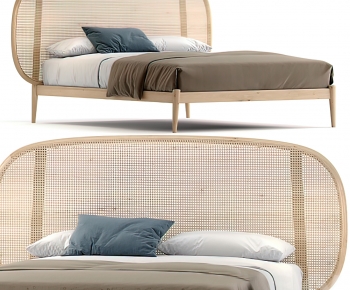 Nordic Style Double Bed-ID:438200952
