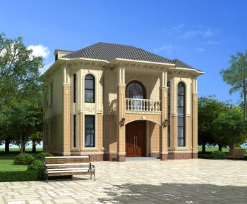 Simple European Style Villa Appearance-ID:277579077