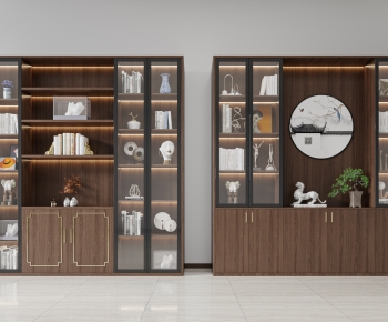New Chinese Style Bookcase-ID:618711952