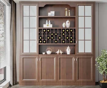 New Chinese Style Wine Cabinet-ID:872158057