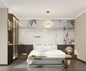New Chinese Style Bedroom-ID:970407017