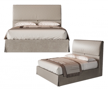 Modern Double Bed-ID:359239106