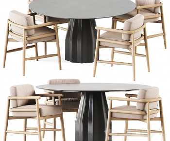 Modern Dining Table And Chairs-ID:714982034