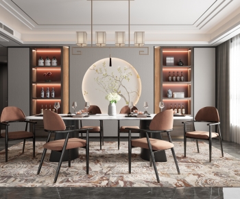 New Chinese Style Dining Room-ID:752868894