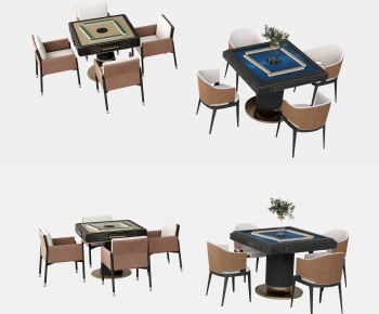 Modern Mahjong Tables And Chairs-ID:191625127