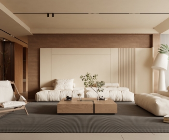 Wabi-sabi Style A Living Room-ID:615252027