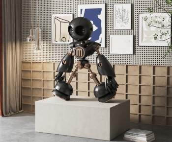 现代机器人雕塑摆件-ID:488013989