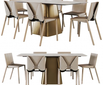 Modern Dining Table And Chairs-ID:355391038