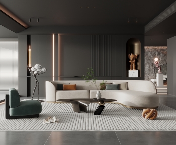 Modern A Living Room-ID:583204036