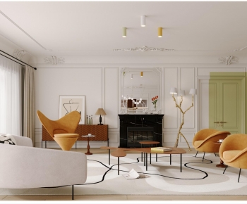 French Style A Living Room-ID:311057094