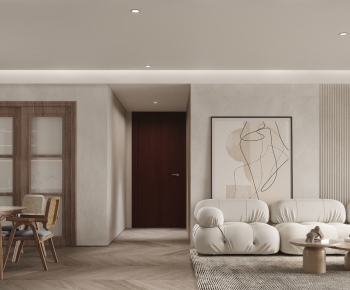 Wabi-sabi Style A Living Room-ID:120790089