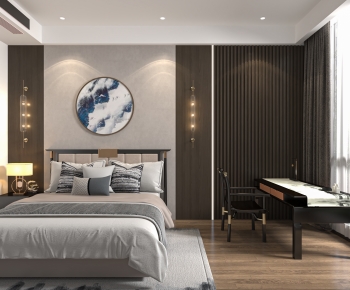 New Chinese Style Bedroom-ID:506488088