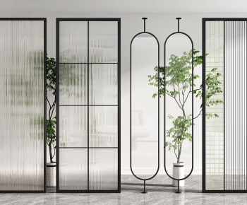 Modern Glass Screen Partition-ID:390877012
