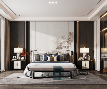 New Chinese Style Bedroom-ID:459630014