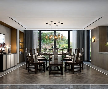 New Chinese Style Dining Room-ID:109487064