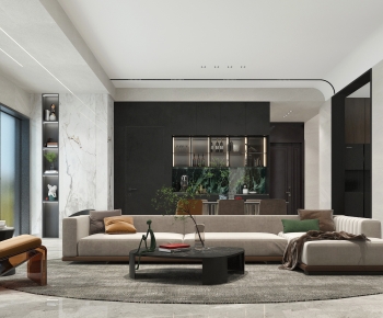 Modern A Living Room-ID:485739953