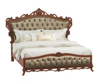 European Style Double Bed-ID:488039026