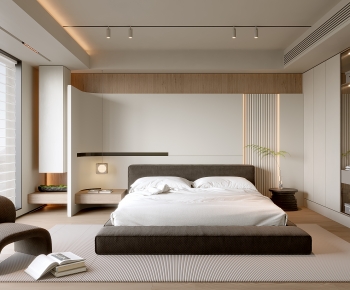 Modern Wabi-sabi Style Bedroom-ID:727648974