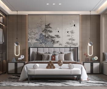 New Chinese Style Bedroom-ID:762258059