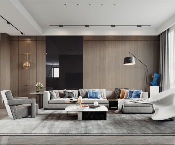 Modern A Living Room-ID:660490998