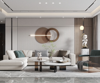 Modern A Living Room-ID:448270083
