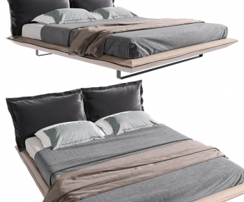 Modern Double Bed-ID:873194932