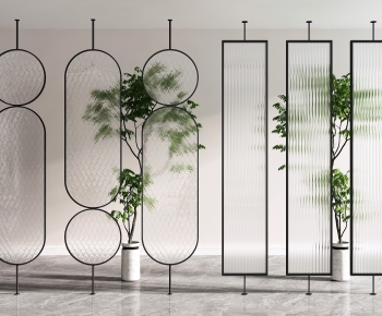 Modern Glass Screen Partition-ID:794903991