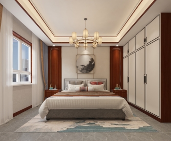 New Chinese Style Bedroom-ID:784115084