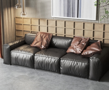 Modern Three-seat Sofa-ID:453290947
