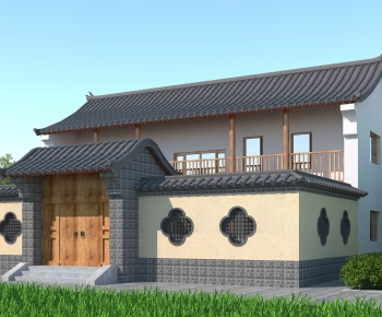 Chinese Style Building Appearance-ID:903084041