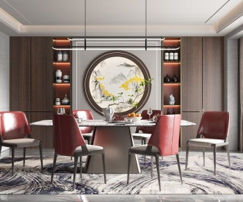 New Chinese Style Dining Room-ID:609394078
