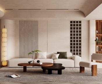 Wabi-sabi Style A Living Room-ID:531555893