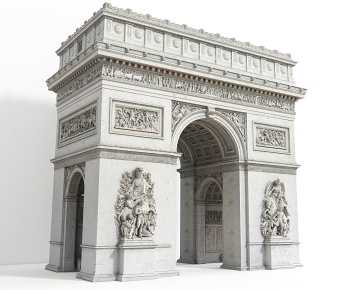 欧式古典欧式建筑 古建3D模型