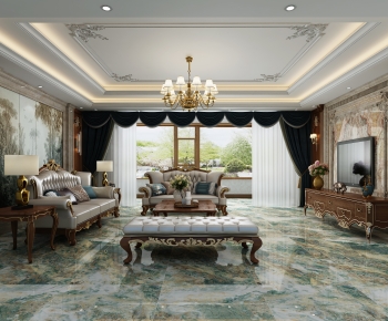 European Style A Living Room-ID:714650284