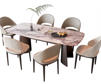 Modern Dining Table And Chairs-ID:371522907