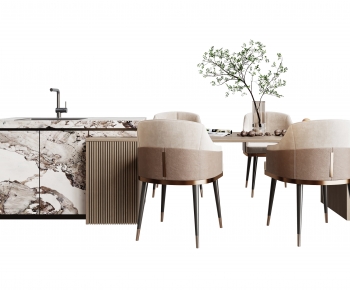 Modern Dining Table And Chairs-ID:923254015