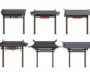 New Chinese Style Building Component-ID:287419081
