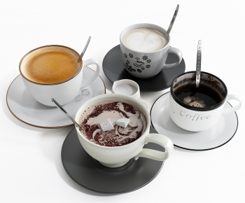 现代咖啡咖啡杯 餐具组合-ID:133806943