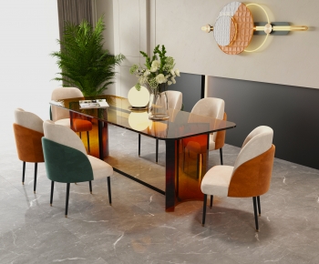 Modern Dining Table And Chairs-ID:429249053