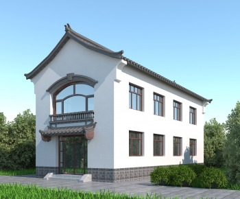 Chinese Style Villa Appearance-ID:132637022