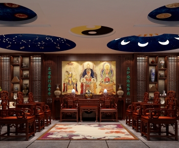Chinese Style A Living Room-ID:682662013