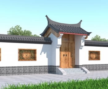 Chinese Style Building Component-ID:630122906