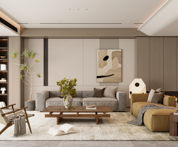 Modern A Living Room-ID:385210561